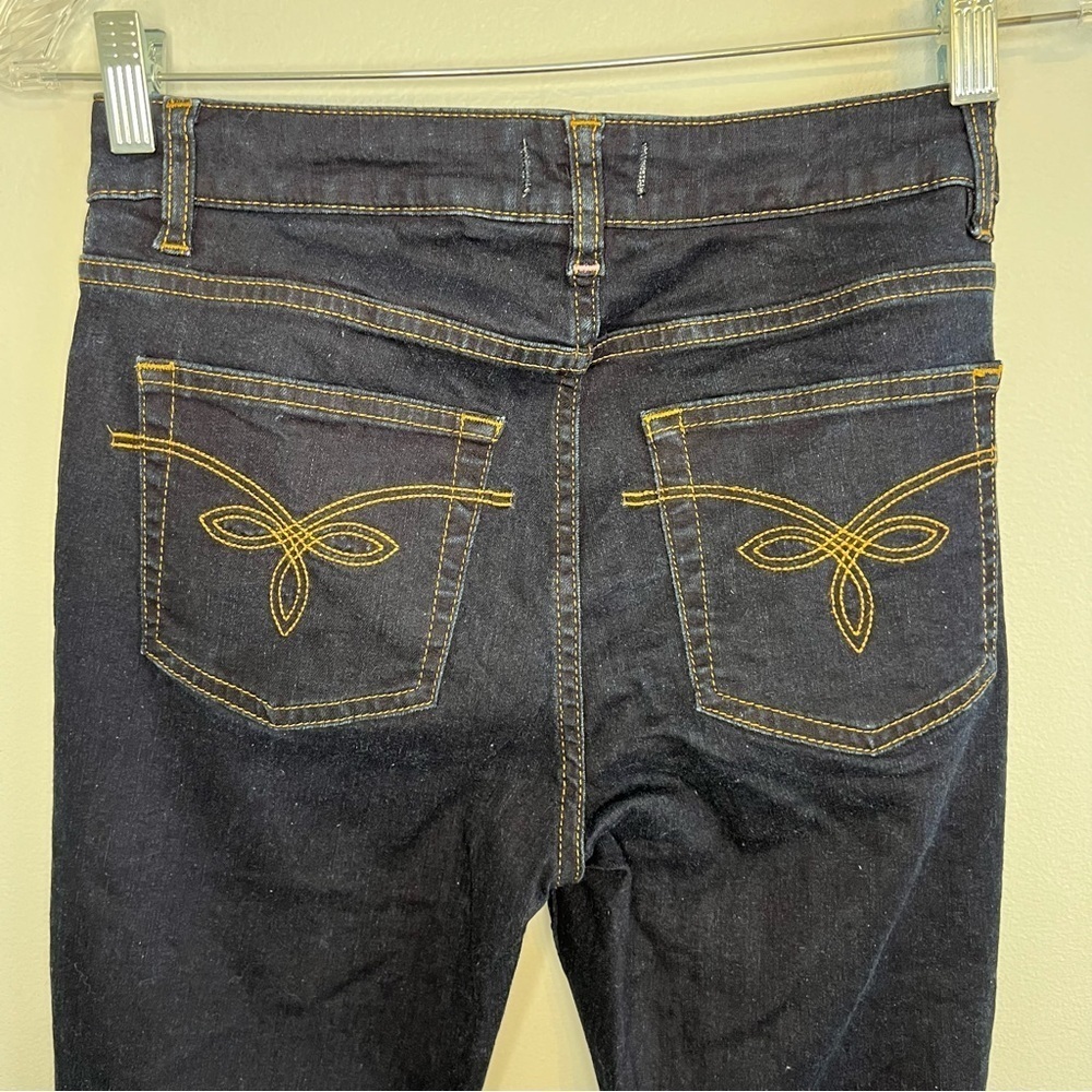 Ted Baker Navy Skinny Jeans with Scalloped Hem Embroidery - Picture 10 of 13
